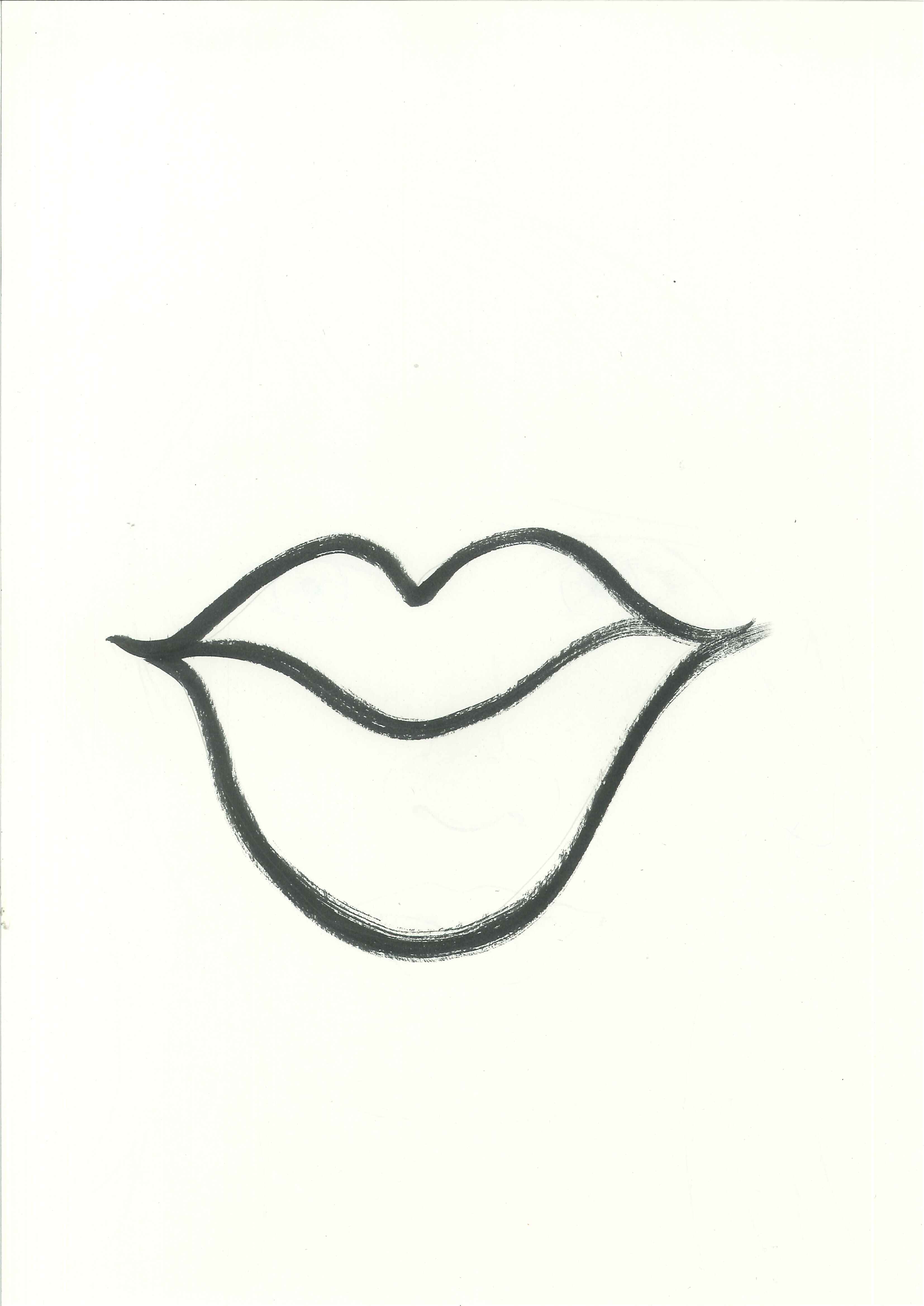 Lip Clipart Black And White - Free Clipart Images