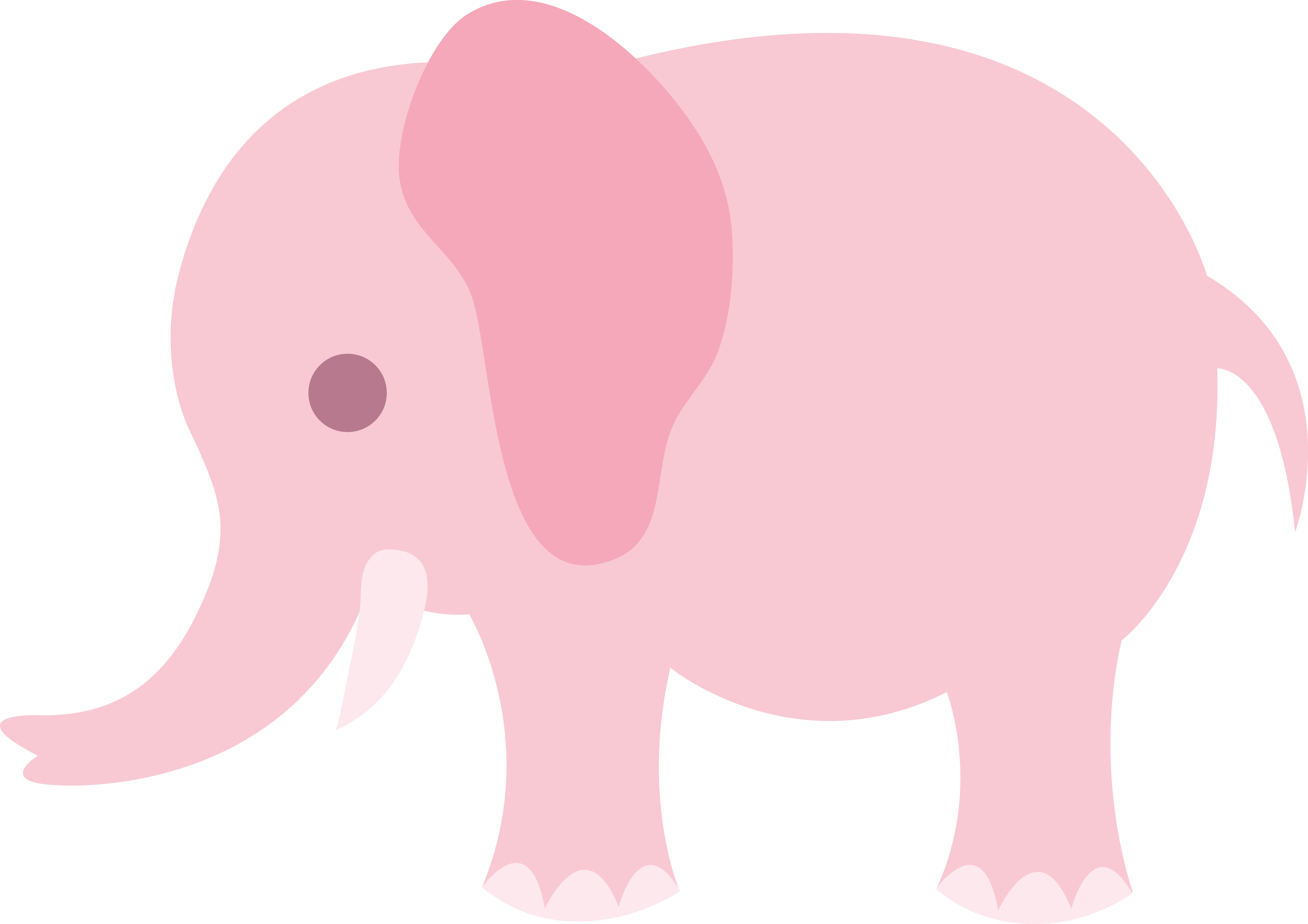 Pink elephant clip art