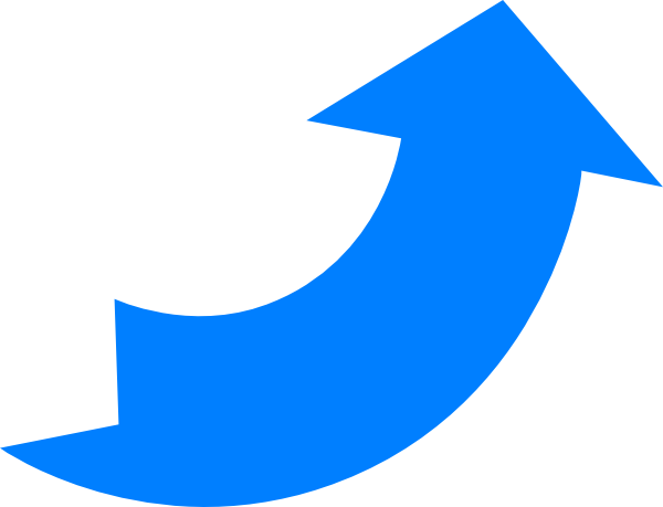 Black Curved Arrow Clipart