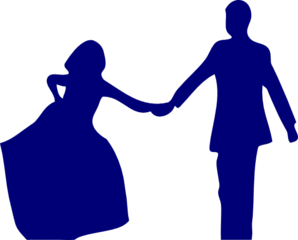 Navy blue wedding clipart