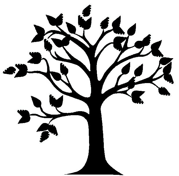 Tree Clip Art Black And White - Tumundografico