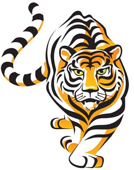 Tiger Muscular Free Vector / 4Vector