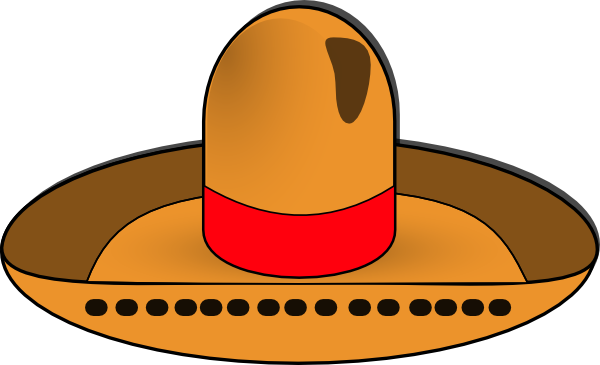 Sombrero clip art Free Vector