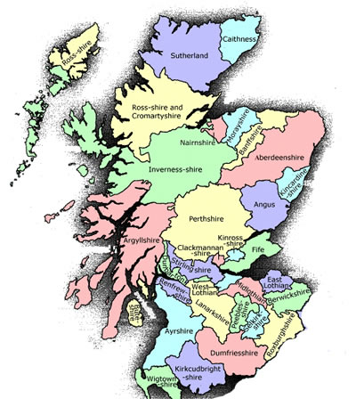Map of Scotland
