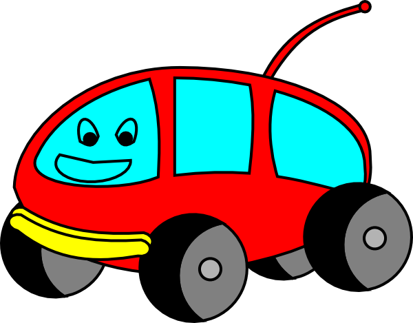 Cartoon Car With A Face Clip Art - vector clip art ...