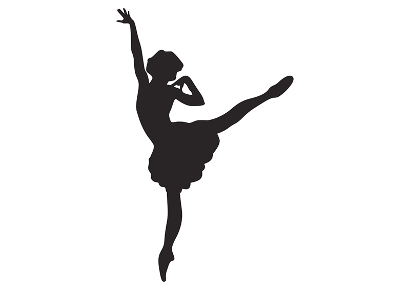 Ballerina Vector Silhouette