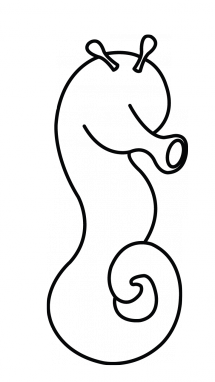 How to Draw a Seahorse, Easy Step-by-Step Drawing Tutorial