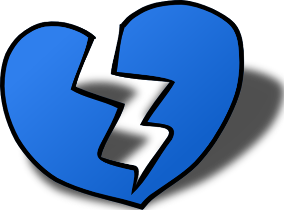 Broken Heart Cartoon Clipart - Free to use Clip Art Resource