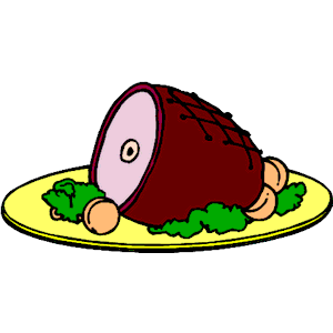 Christmas Ham Clipart