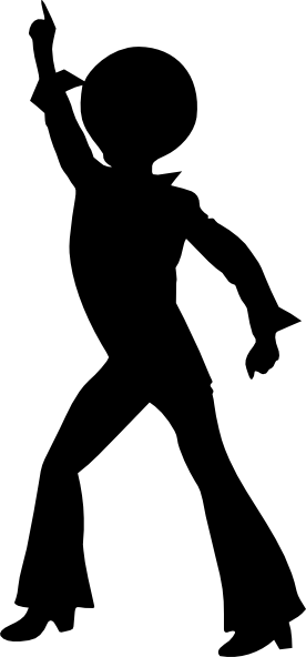 Silhouette Of Disco Dancers - ClipArt Best