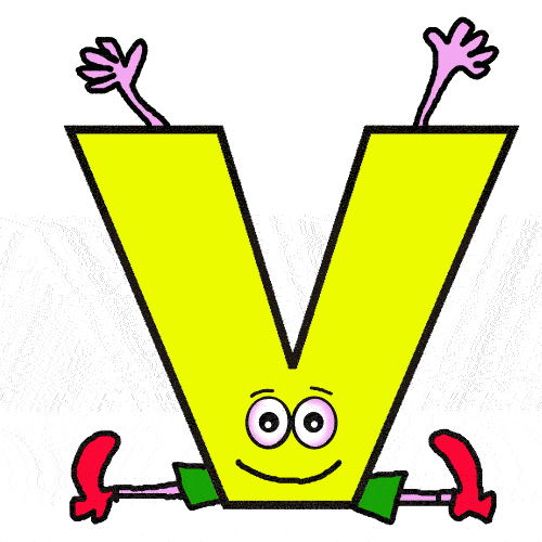 Letter v clipart free