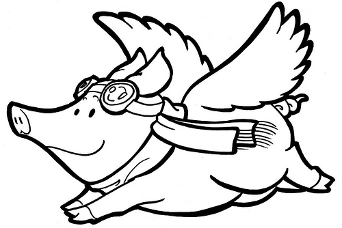 Flying Pig Clip Art