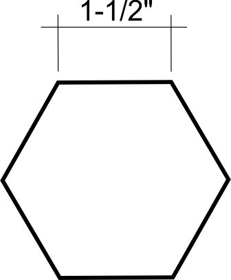 Hexagons, English and Templates