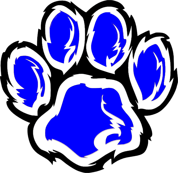 Wildcat Paw 3 Clip Art - vector clip art online ...