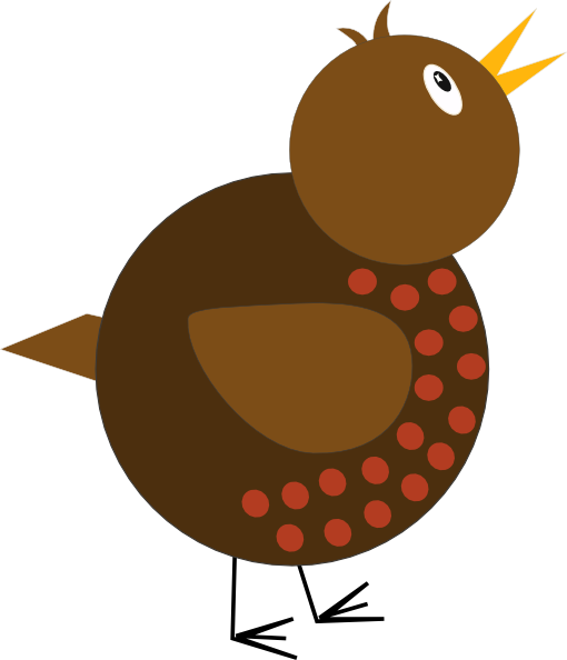 Whimsical Bird Clipart