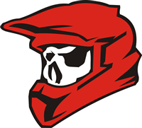 Skull Motocross Logo Vector (.CDR) Free Download