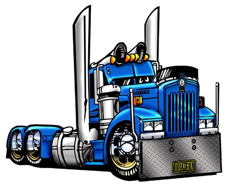 Truck rig clipart