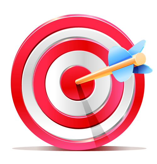 Red Target Aim with Darts elements vector 01 - Vector Other free ...