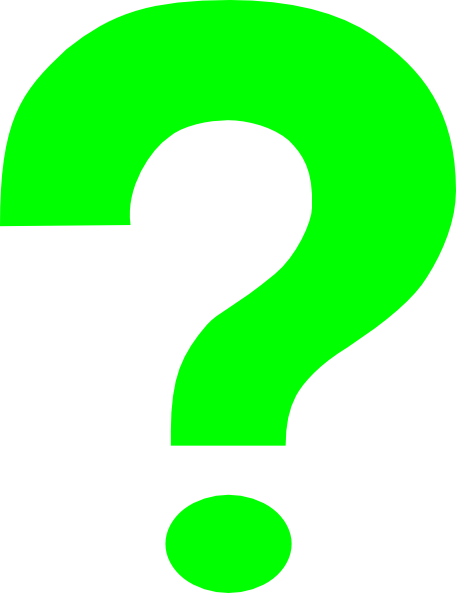 Question mark clipart green