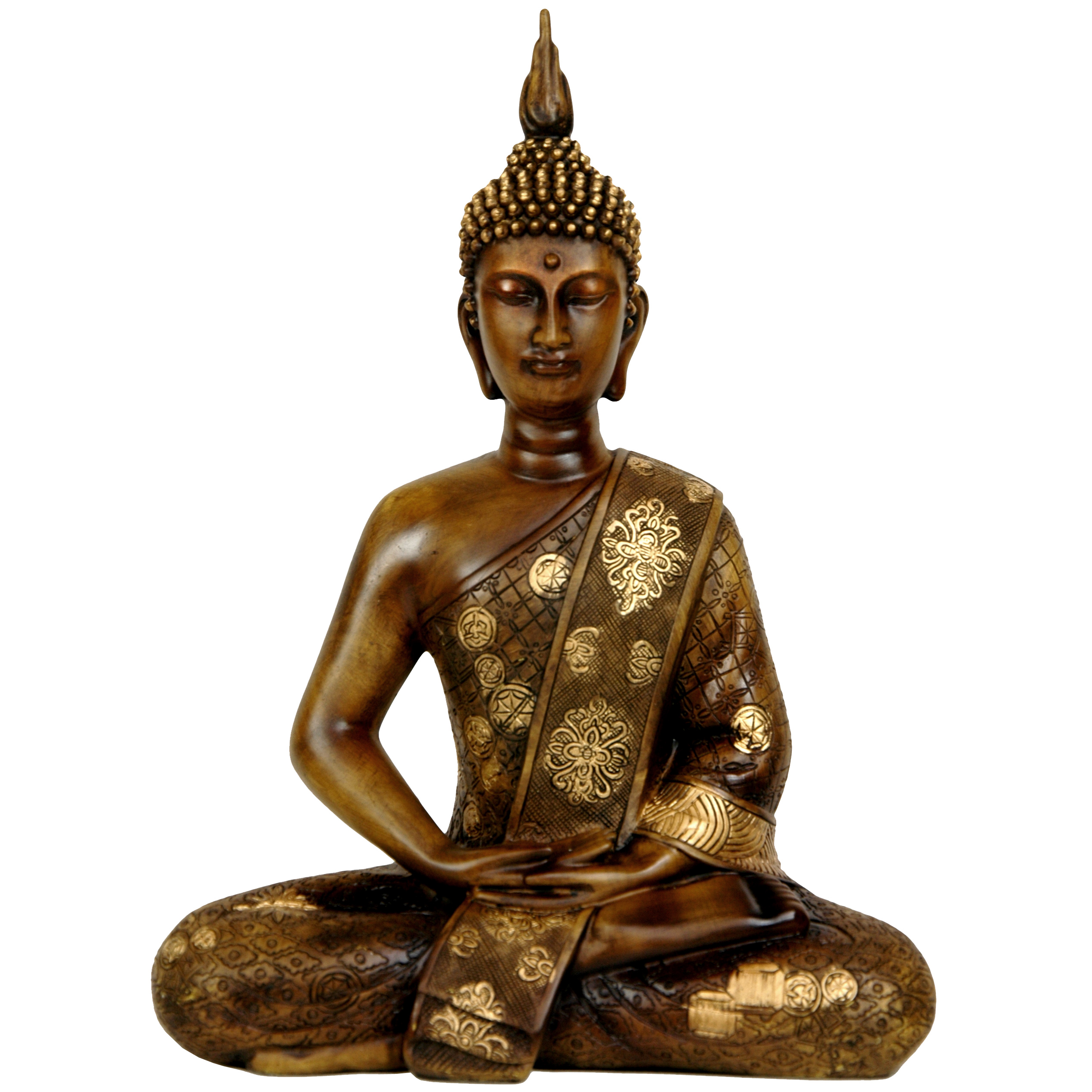 Oriental Furniture 11&#034; Thai Sitting Buddha Statue | eBay