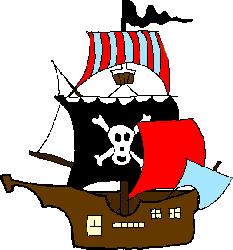 Cartoon Pirate Ships