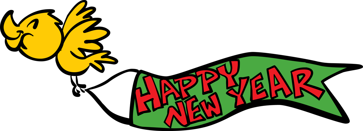 Happy New Year Banner Clipart – Happy Holidays!