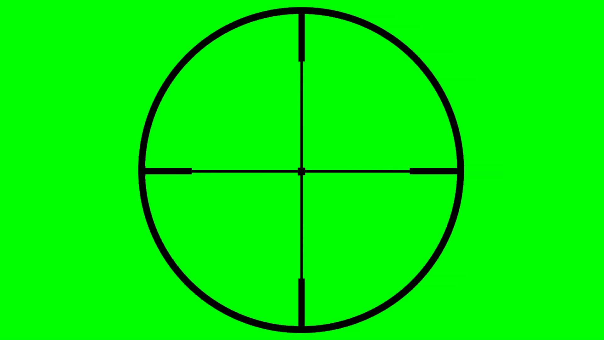 sniper scope crosshair - HD transparent footage - YouTube