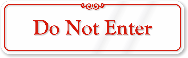 Designer Authorized Personnel Signs