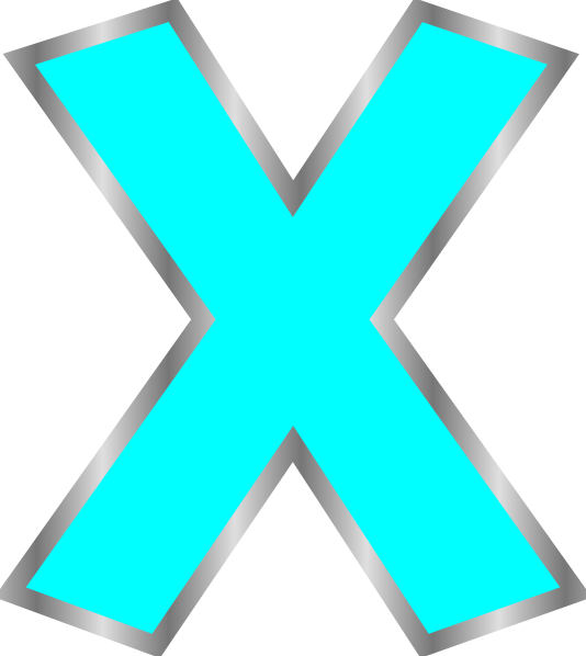 Huruf X Clip Art - vector clip art online, royalty ...