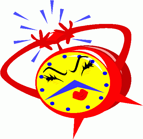 Animated alarm clock clipart