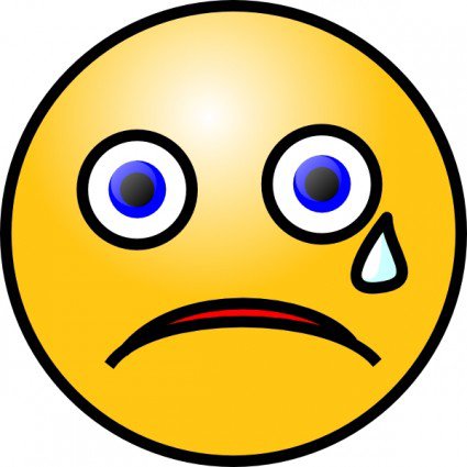 Sad face free clipart - ClipartFox