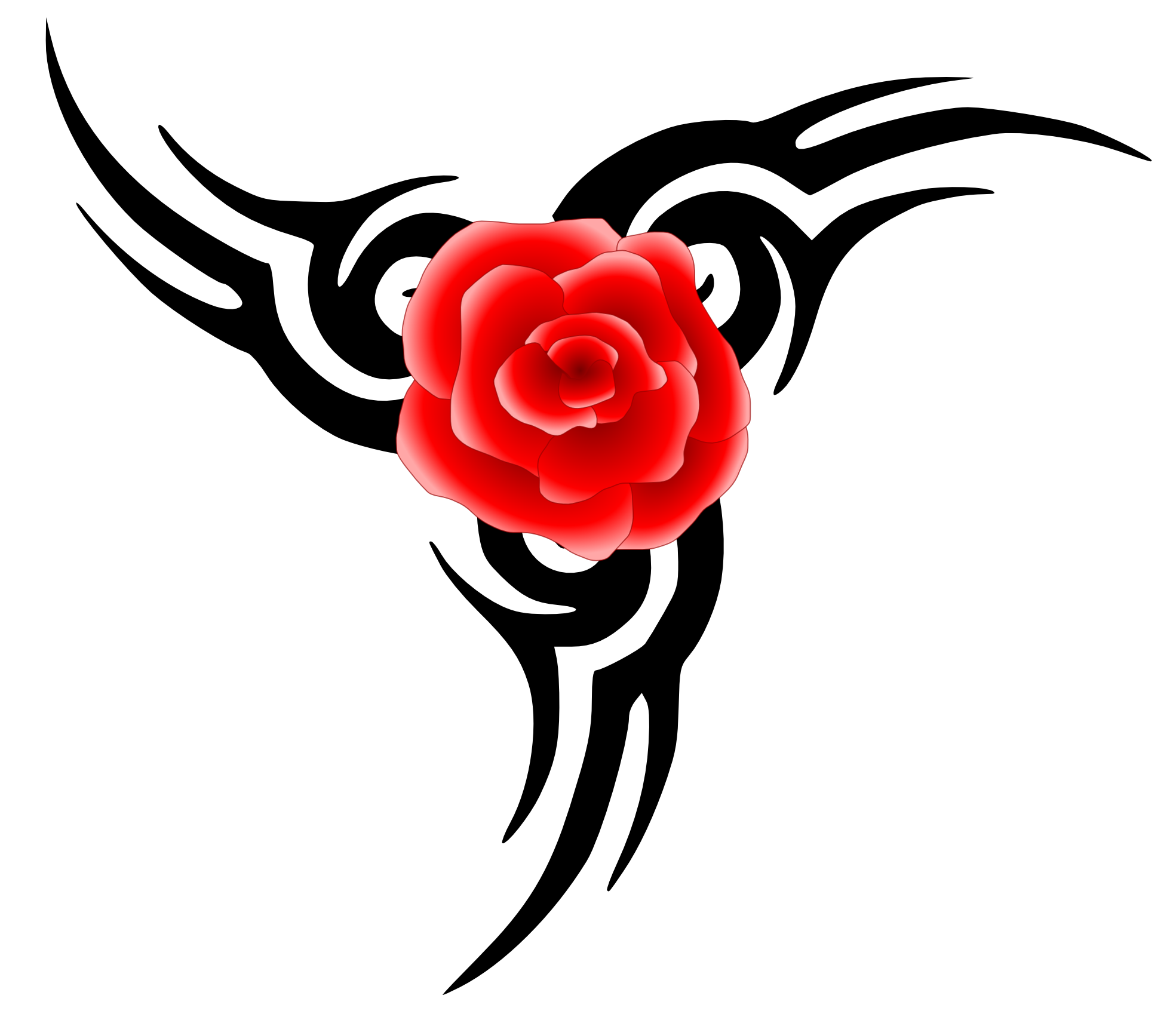 flowers xochi tribal tattoo with rose SVG ...