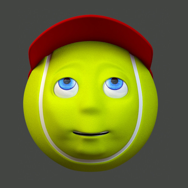 tennis ball 3d model