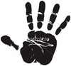 Palm Print clip art - vector clip art online, royalty free ...