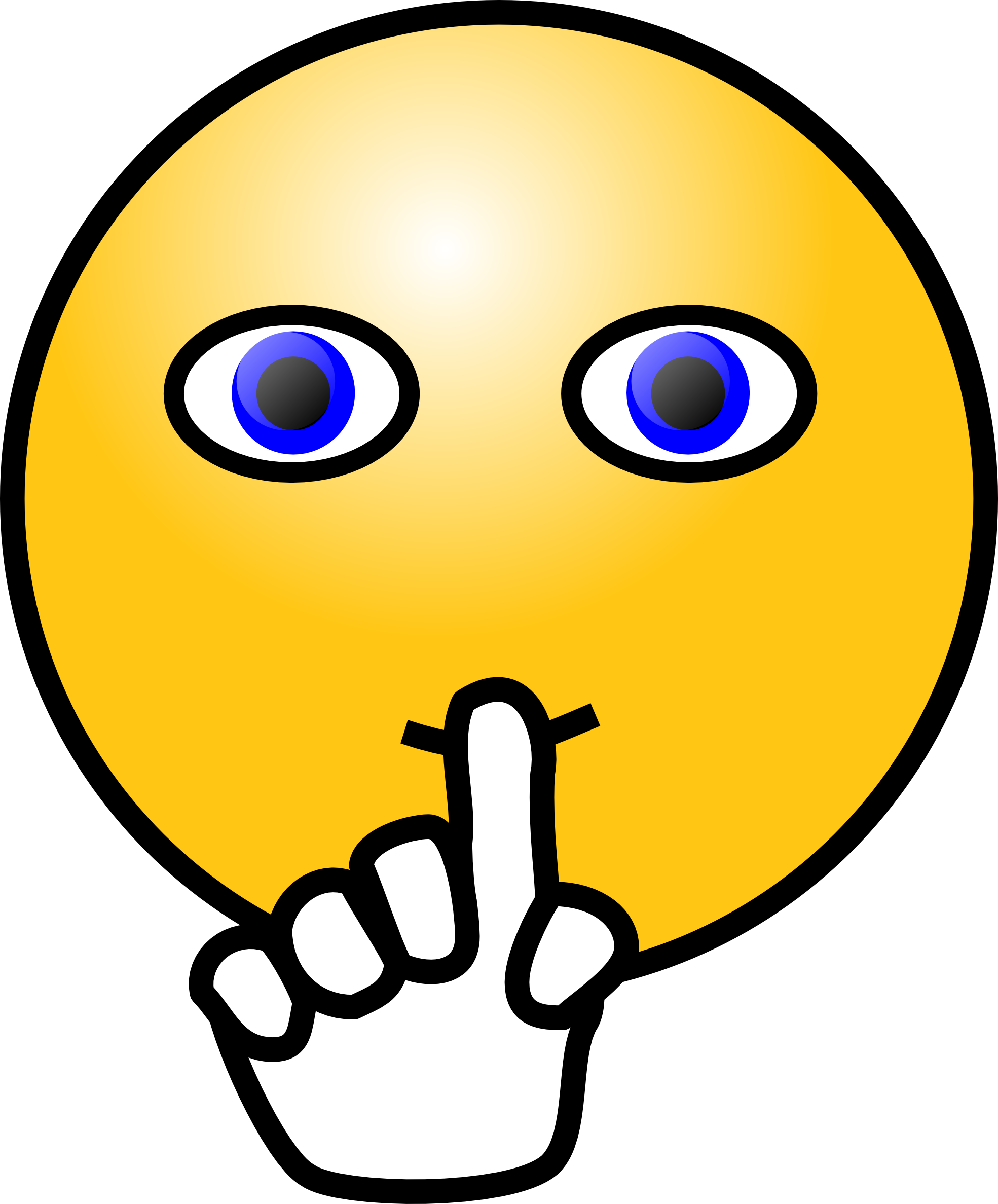 quiet nicubunu Emoticons Silence face coloring ...