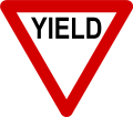 Yield sign