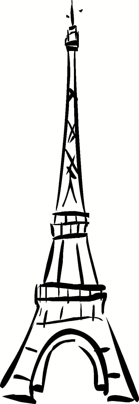 EIFFEL TOWER PARIS THEMED VINYL LETTERINGLarge by inspireyourwalls