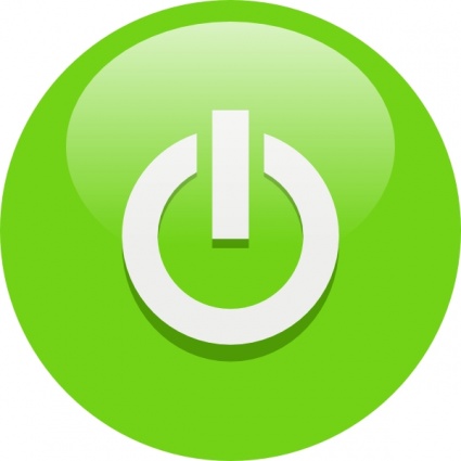 Green Power Button clip art - Download free Other vectors