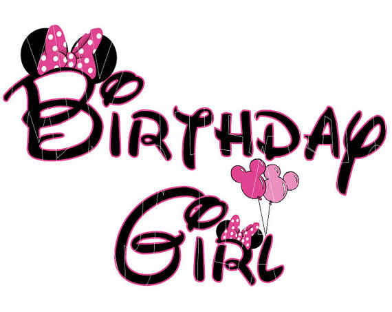 Printable DIY Birthday Girl Mickey Minnie Mouse by MyHeartHasEars