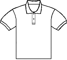 T Shirt Outline Back