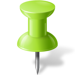 Map Marker Push Pin 1 Chartreuse Icon | Vista Map Markers Iconset ...