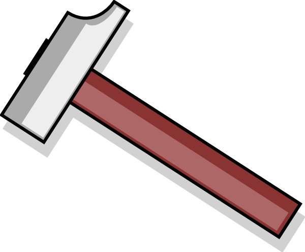 Hammer clip art Free Vector