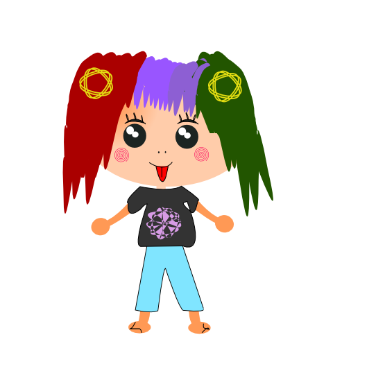 Clip Art: Anime Character 67 Redonkulous ...