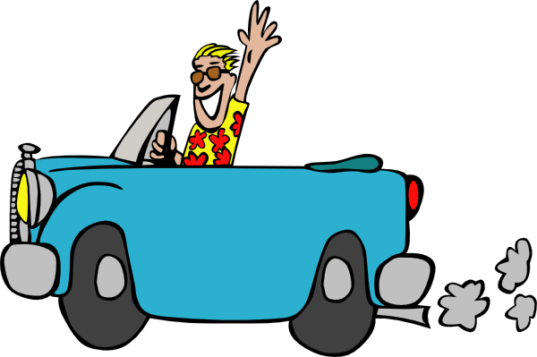 animated cars clip art driving car