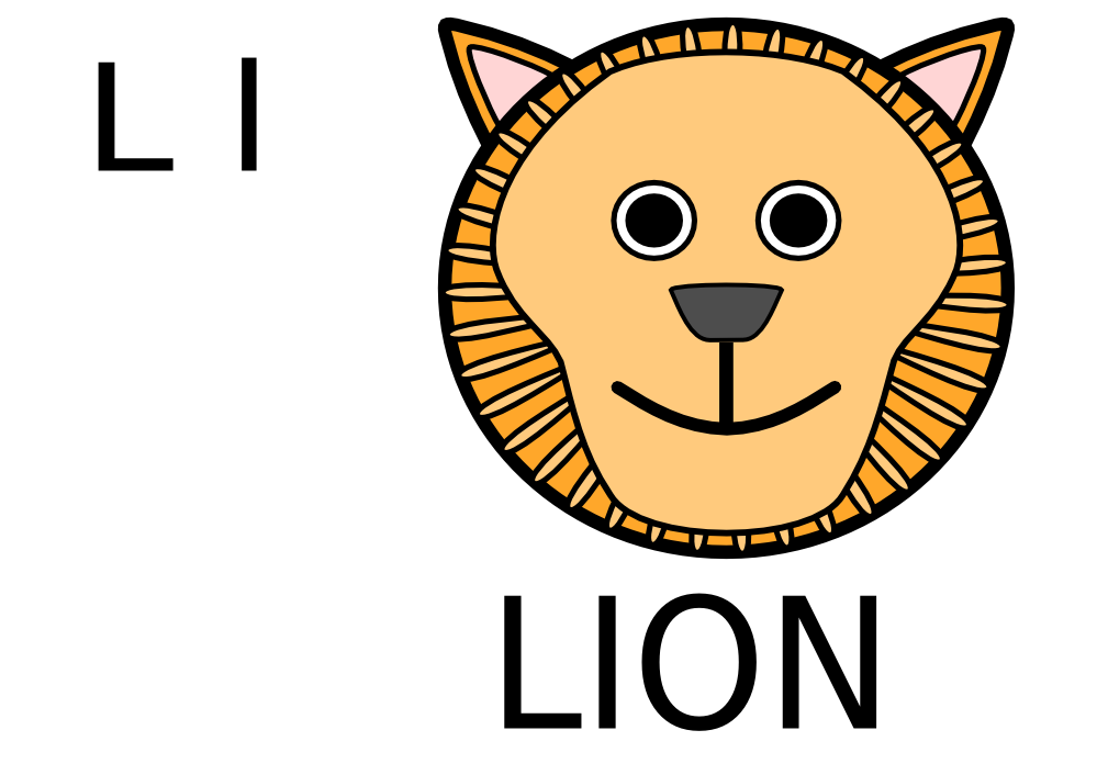 Clip Art: l for Lion Redonkulous clipartist.net ...
