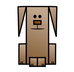 Drawing a cartoon puppy