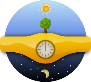 Ernes Giorno E Notte Night And Day clip art - vector clip art ...
