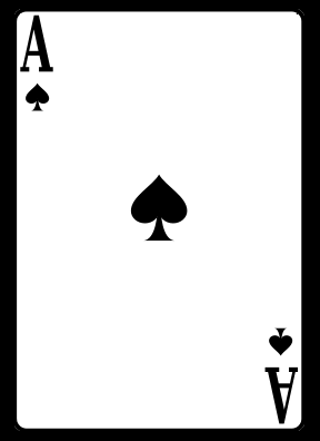 ace of spades Colouring Pages