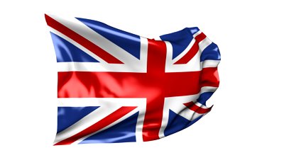English flag of St. George blowing in the wind,