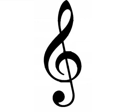 Treble Clef Peace Sign Tattoo